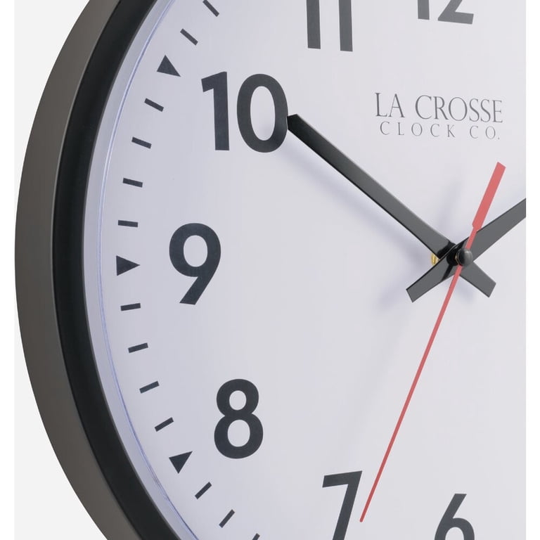 La Crosse Clock 404-2636 13 inch Commercial Silent Sweep Analog