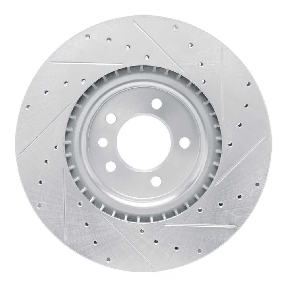 Dynamic Friction Company 631-11032L DFC Brake Rotor - Drilled And Slotted - Silver
