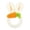White, variant on Stuffed Rabbit Style Hair Bands Bunny Ponytail Holders Soft Scrunchies Elastics Ties Ropes For Girls Children
