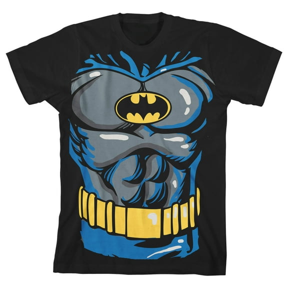 Batman Superhero Cosplay Toddler Boy's Black Graphic Tee-3T