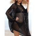 thumbnail image 2 of Charmo Womens Long Sleeve Hollow Out Swimsuit Beachwear Dress, 2 of 4