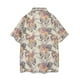 thumbnail image 2 of Camiseta de playa para hombre, de secado rápido, holgada, con cuello tipo surf y estampado caqui, talla M, 2 of 4