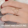 thumbnail image 3 of DESIGNICE Rings for Women Electroplating Gold Rings for Women Simple Womens Rings Rize 8, 3 of 3