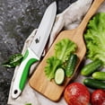 thumbnail image 6 of Ceramic Knife Set with Cover and Peeler, 3/4/6 Inch White Paring Knives for Kitchen, Ultra Sharp Kitchen Knives for Fruits Vegetables, 6 of 8