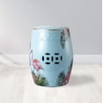 thumbnail image 1 of Sigtua 17 in. Garden Stools, Side Table Outdoor, Patio Decor, Waterproof Stool，Blue, Flamingo, 1 of 5