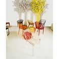 thumbnail image 4 of Compamia Crystal Polycarbonate Patio Dining Chair in Amber, 4 of 13