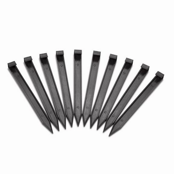 Easyflex 7007144 10 x 0.8 in. Anchoring Spike - Plastic - Black - Pack of 10