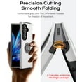 thumbnail image 2 of Samsung Galaxy Z Fold 7 Case, Built-in 360° Rotatable Metal Ring Holder Kickstand, Ultra Slim Fit Thin Shockproof Protective Phone Case with Anti-Scratch Anti-Fingerprint Coating for Samsung Galaxy F, 2 of 8