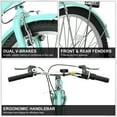thumbnail image 4 of Ktaxon 26" Beach Cruiser Bike 7-Speed Commuter Bicycle with Rear Rack for Mens and Womens, Green, 4 of 8