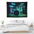 thumbnail image 3 of ONETECH  Teens Drum Kit Tapestries, Rock Music Theme Tapestry for Kids Boys Girls Hip Hop Wall Hangings Large  Grunge Style Wall Art Fashion for Living Room, 3 of 7