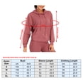 thumbnail image 4 of Sudadera deportiva con capucha para mujer, bolsillo trasero abierto, abertura lateral, manga larga, Abanopi Sudadera con capucha atlética de las mujeres, 4 of 7