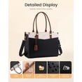 thumbnail image 6 of LOVEVOOK Laptop Bag for Women, 2-in-1 Tote Purse with Clutch & Cup Holder, Waterproof Briefcase for Work Travel, 6 of 6