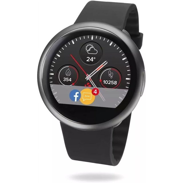 Smartwatch Mykronoz Zeround 2 Gps Lector De Pulso Cardiaco Color de la caja Negro Color de la correa Negro Color del bisel Negro