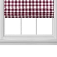 thumbnail image 4 of Achim Home Furnishing: Buffalo Plaid Checked Cordless Blackout Roman Window Shades: 35" (Width) x 64" (Length), Burgundy, 4 of 4