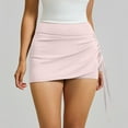 thumbnail image 2 of Byworldtasic No Boundarie Women’s Convertible Athletic Skirt with Drawstring Knee Length Sports Casual Skort with Pockets, 2 of 9