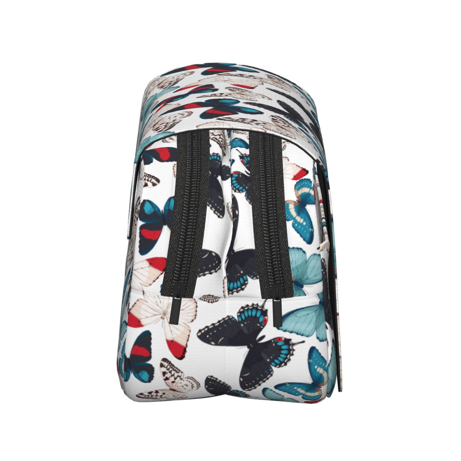 Rateoe Butterfly Pattern Double Clamshell Pen Case, Storage Organizer with Two Zipper Compartments– Holds Up to 50 Pencils & Pens