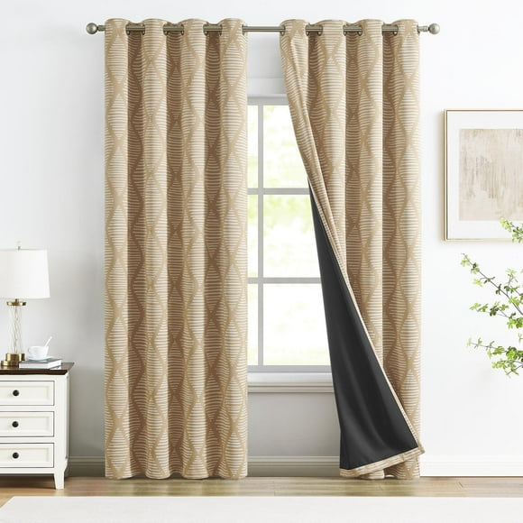 Curtainking Blackout Curtains - 52x84 inch Yellow Set of 2 with Grommet Thermal Insulation, Ideal for Living Room Bedroom Windows