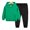Green Hoodie + Black Pants, variant on Esaierr Kids Baby Spring Fall 2Pcs Tracksuit Sweatpants Outfit for 2-12 Years Pullover Hoodie Jogging Pants Set,2Pcs Sweatsuit Teenager Clothes Boys Girls Sweat Suits