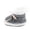 Grey, variant on Toddler Boys Girls Sock Booties Knit Cuff Ribbon Decor Soft Crochet Flexible Sole Walking Shoes Newborn Warm Indoor Lightweight Shoes