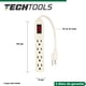 thumbnail image 3 of CNX Tech Tools by Barra Multicontacto, Supresor De Picos, Regleta multicontacto, Derivador de Corriente de 20 cm con 4 Tomas polarizadas (Clavija de 1.31 mm, 127 V, 60 Hz, 13 Amps, 1625 W) CNX MULTI204B, 3 of 8
