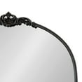 thumbnail image 4 of Kate and Laurel Myrcelle Traditional Arched Mirror, 25 x 33, Black, Decorative Vintage Arch Mirror with Ornate Garland Detailing Along the Crown and Edges of the Frame, 4 of 8