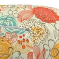 thumbnail image 3 of Vintage Pouf Cover with Zipper, Cheerful Gardening Plants Pattern in Doodle Art Style Retro Romantic Composition, Soft Decorative Fabric Unstuffed Case, 30" W X 17.3" L, Multicolor, by Ambesonne, 3 of 5