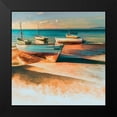thumbnail image 2 of Calascibetta, Mike 12x12 Black Modern Framed Museum Art Print Titled - Shadow Boat I, 2 of 5