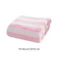 thumbnail image 3 of Meitianfacai Premium Bath Towel 27.55x55.11in (70x140cm), Striped Quick Dry Towel with Thickened Design, Highly Absorbent for Home, Beach, Spa, 1 Piece（Pink）, 3 of 6