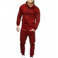 thumbnail image 7 of Dagugfen Sets for Men 2 Piece Long Sleeve Drop Shoulder Zip up Hoodie Shirts Pants Comfy Casual Sweat Suit, 7 of 7