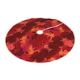 thumbnail image 2 of Kll Autumn Maple Leaves Christmas Tree Skirt 30",Party Decorations Farmhouse For Christmas Decorations Holiday Party, 2 of 8