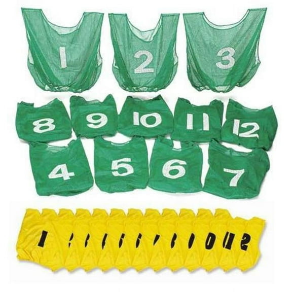 Everrich EVC-0084 Numbered Vest Pack - 22 x 20 Inch - Set of 12