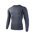 thumbnail image 7 of Annhoo Men's Athletic Long Sleeve Shirts Crew Neck Seam Slim Stretchy Tops Breathable Basic Layer Tees, 7 of 7
