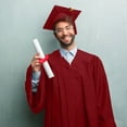 thumbnail image 4 of DuoJiaJ Adult Unisex Bachelor Graduation Gown Set College & High School Robe With Cap & Tassel, 4 of 5
