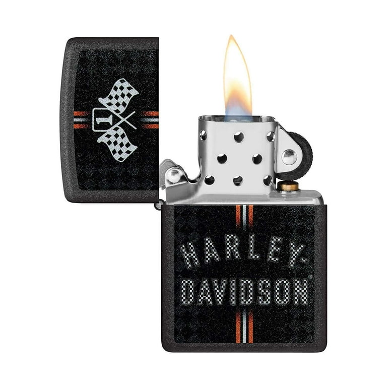 Zippo 48558 Harley Davidson Flags Design Windproof Pocket Lighter