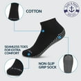 thumbnail image 6 of Yacht & Smith Women's Non Slip No-Skid Socks with Grips, 97% Cotton, For Hospital, Yoga, Pilates, Barre, Grippy Ankle Sock, 6 of 7