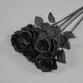 thumbnail image 2 of Rosas Negras Simulación ANGGREK Flores De Rosas Doradas 50 cm Para Decoraciones Del Hogar, 2 of 8