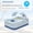 102" Glacier Blue Four Layers, variant on Compact Inflatable Swimming Pool for Adults with Shade Swimming Pool Can Be Placed in Courtyard Garden