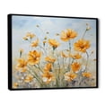 thumbnail image 2 of Designart "Marigold Serenity In Subdued Yellow II" Flowers Floater Framed Canvas Prints, 2 of 5