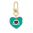 thumbnail image 1 of Labor Work Glorious Art Deco Fashion Gold Heart Keychain Metal Keyring Holder, 1 of 3