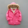 thumbnail image 2 of newwalpole Kids Girls Puffer Jackets with Furry Hood Little Child Lightweight Coat Thick Warm Puffy Waterproof Windproof Jackets Hot Pink for Size 7-8 Years, 2 of 4