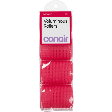 Conair Self-Grip Rollers, X-Large, Pink, 4 Count