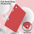 thumbnail image 4 of JETech Case for iPad Air 11-Inch M3/M2 (2025/2024), iPad Air 5/4 (2022/2020 5th/4th Generation 10.9-Inch) with Pencil Holder, Slim Tablet Cover with Soft TPU Back, Auto Wake/Sleep (Red), 4 of 7