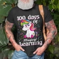 thumbnail image 3 of 100Th Day Of School Unicorn Girls 100 Days Of School V3 TShirt, 3 of 6