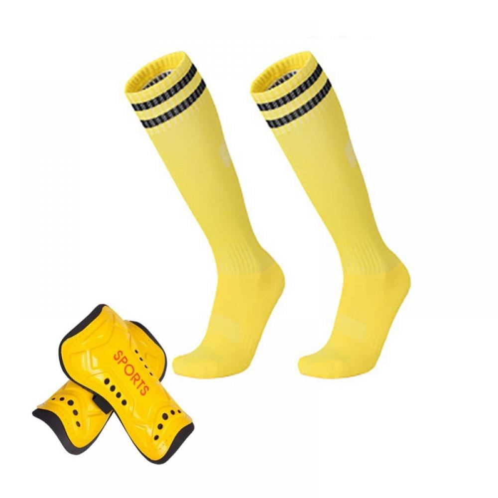 Youth Soccer Shin Guards for Kids Child with Sleeves Soccer Shin Pads and Shin Guard Sleeves Calf Sleeves Protective Gear for Boys Girls Kids Youth Teenagers Adult 