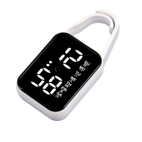 SDFGTstore Led Electronic Hanging Watch Keychain Pocket Watch Keyring Hanging Watch Unisex