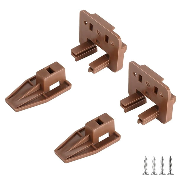 Kit de reparación de cajones de plástico, guía de cajón, juegos de topes deslizantes para tocador, 1/2/5 Uds.