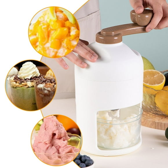 CQCYD Clearance under $5 Hand-cranked Shaver Ice and Snow Cone Machine, Manual Shaved Ice Machine Household Protable Small Slushie Machine