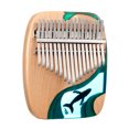 thumbnail image 3 of Clearance Sale 17-key Thumb Piano Solid Beech Epoxy Resin Portable Kalimba With Tuning Hammer, 3 of 6