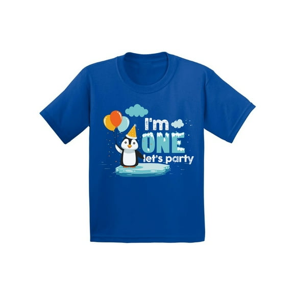 Awkward Styles I am One Shirts 1st Birthday Shirts Penguin T-shirts for Baby Boy Girl Penguin Shirt Baby Gifts 1st Birthday Party Kids Gifts Penguin Birthday Tshirt Penguin Gifts for Kids
