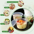 thumbnail image 5 of Deli Grade, BPA Free 16oz Plastic Containers with Lids, Leakproof, Microwavable Portion Container , Food Prep and Storage. Reusable Takeout Cups for Restaurant, Cafe and Catering, 5 of 8